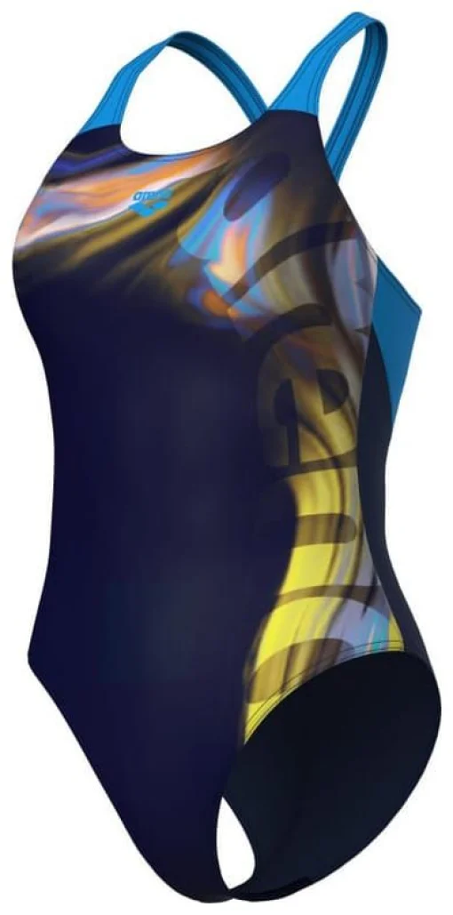 Купальник закритий для жінок Arena DREAMHLINE SWIMSUIT V BACK темно-синій Жін