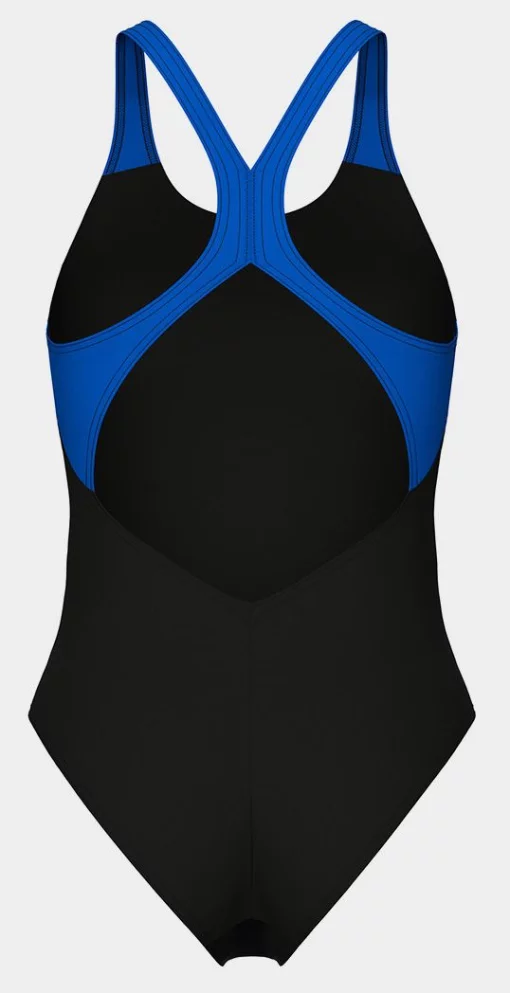 Купальник закритий для жінок Arena BREATH SWIMSUIT V BACK LB синій, чорний, бірюзовий Жін