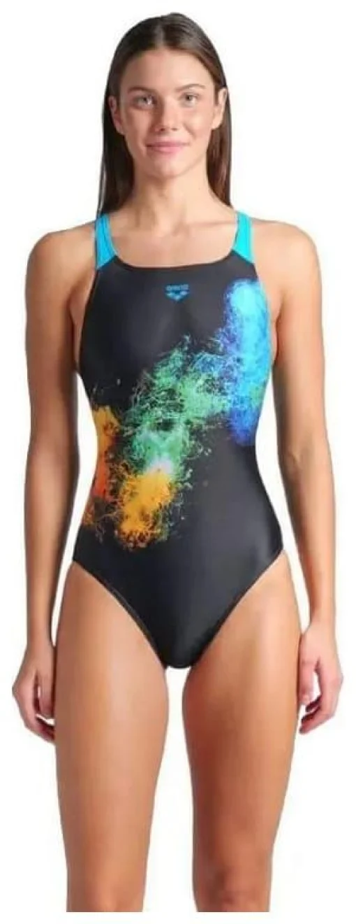 Купальник закритий для жінок Arena VIBRANT SWIMSUIT SWIM PRO BACK чорний Жін 40