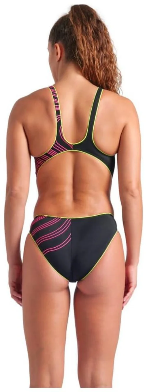 Купальник закритий для жінок Arena ONE STREAM SWIMSUIT чорний, рожевий Жін