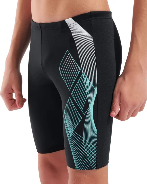 Плавки-шорти для хлопчиків Arena SEA WATER SWIM JAMMER чорний, бірюзовий дитячий 116 см (008995-508)