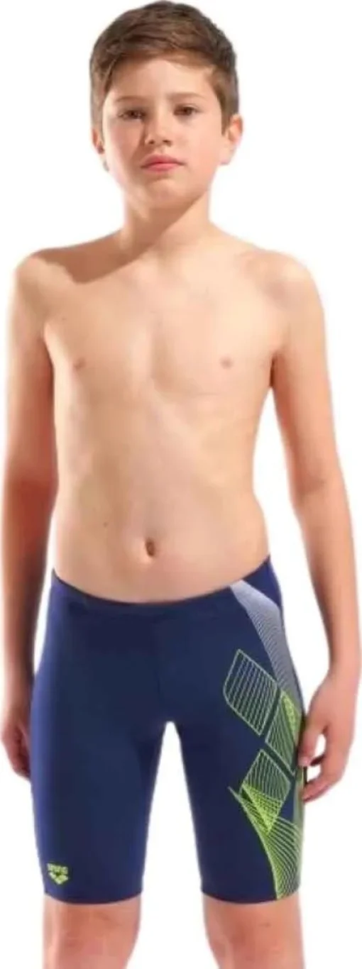 Плавки-шорти для хлопчиків Arena SEA WATER SWIM JAMMER синій, жовтий дитячий 128 см (008995-706)