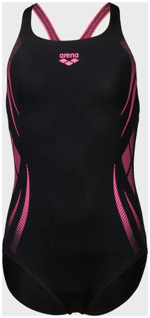 Купальник закритий для дівчат Arena POSEIDONIA SWIMSUIT SWIM PRO B чорний Діт 128 см