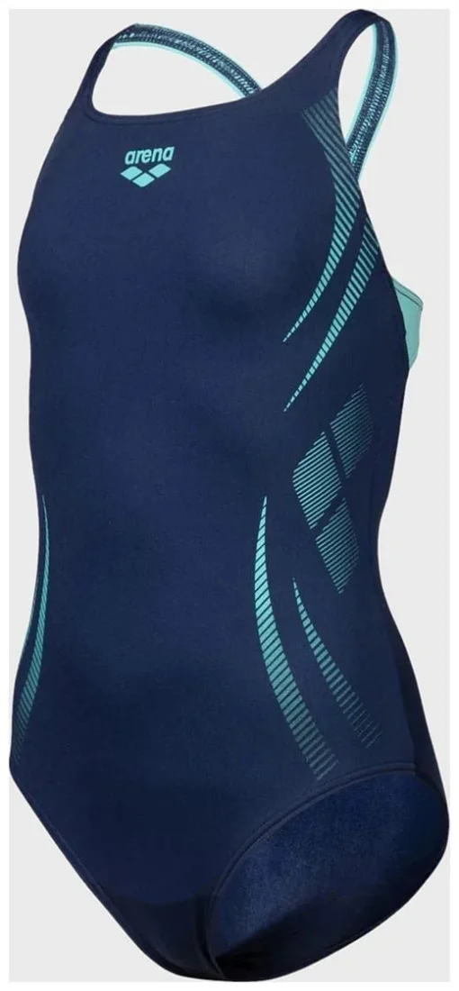 Купальник закритий для дівчат Arena POSEIDONIA SWIMSUIT SWIM PRO B синій Діт 128 см