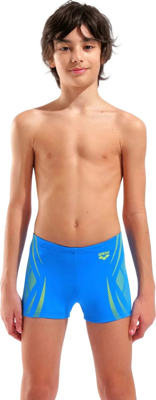 Плавки-шорти для хлопчиків Arena POSEIDONIA SWIM SHORT блакитний, жовтий дитячий 164 см (009008-806)