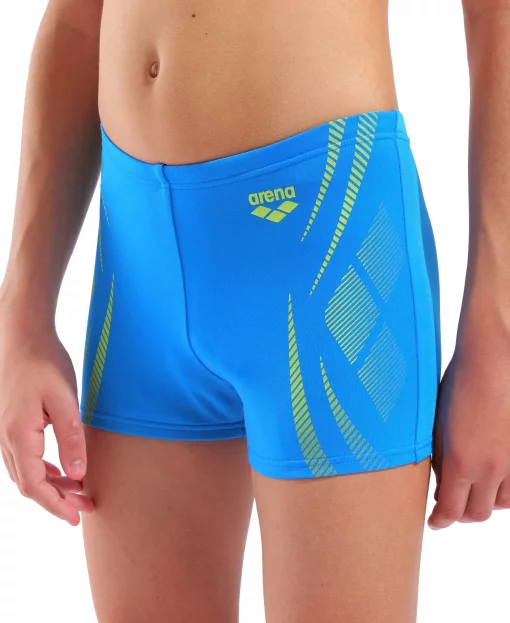 Плавки-шорти для хлопчиків Arena POSEIDONIA SWIM SHORT блакитний, жовтий дитячий 128 см (009008-806)