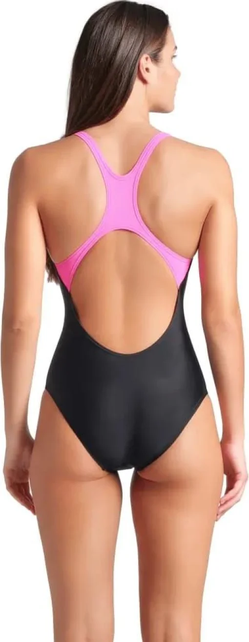 Купальник закритий для жіночийок Arena GRAPHIC SWIMSUIT SWIM PRO BACK чорний, рожевий жіночий 38 (009024-590)