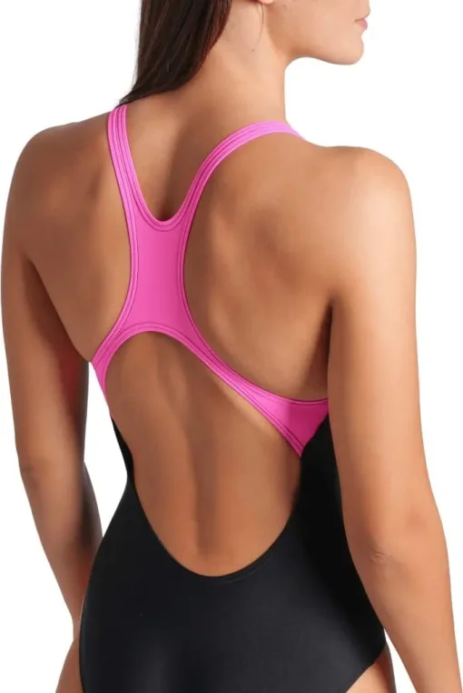 Купальник закритий для жіночийок Arena GRAPHIC SWIMSUIT SWIM PRO BACK чорний, рожевий жіночий 38 (009024-590)