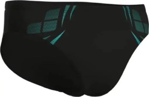 Плавки-сліпи для чоловіків Arena POSEIDONIA SWIM BRIEFS чорний, бірюзовий Чол 100 (009075-508)