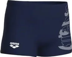 Плавки-шорти для хлопчиків Arena TALES SWIM SHORT темно-синій, білий дитячий 140 см (009087-701)