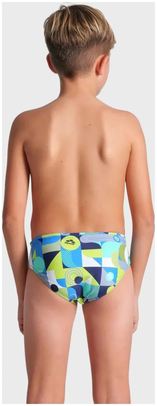 Плавки-сліпи для хлопчиків Arena WALLPAPER SWIM BRIEFS мультиколор Діт 140 см