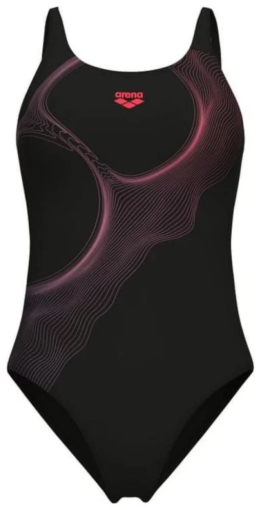Купальник закритий для жінок Arena RIPPLES SWIMSUIT U BACK B чорний Жін 38