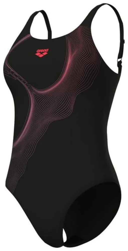 Купальник закритий для жінок Arena RIPPLES SWIMSUIT U BACK B чорний Жін 42