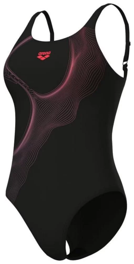 Купальник закритий для жінок Arena RIPPLES SWIMSUIT U BACK B чорний Жін 38
