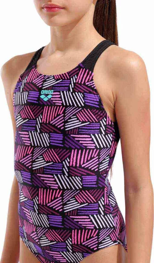 Купальник закритий для дівчат Arena CANDIES SWIMSUIT SWIM PRO BACK мультиколор дитячий 128 см (010285-990)