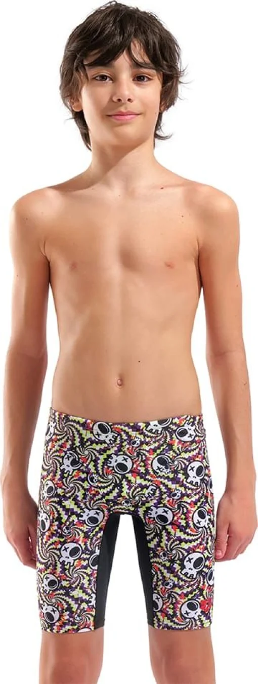 Плавки-шорти для хлопчиків Arena FUN SKULLS SWIM JAMMER чорний, мультиколор дитячий 128 см (010297-550)