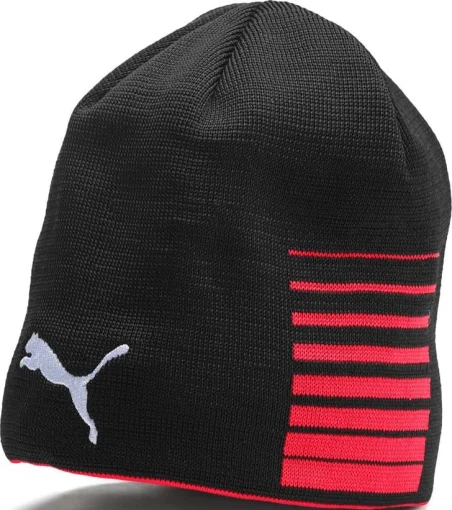 Шапка Puma LIGA Reversible Beanie чорний, червоний One Size (022357-01)