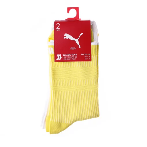 Шкарпетки Puma SOCK CLASSIC 2P WOMEN жовтий, білий Уні 35-38