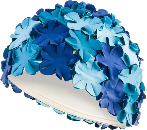 Шапка для плавання Aqua Speed BLOOM 5707 синій, блакитний Жін OSFM