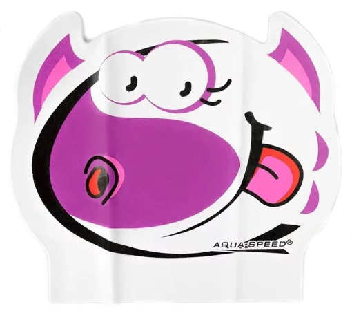 Шапка для плавання Aqua Speed ZOO REX LATEX 5709 білий Діт OSFM