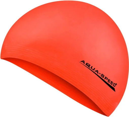 Шапка для плавання Aqua Speed SOFT LATEX 5733 неоновий, помаранчевий Уні OSFM