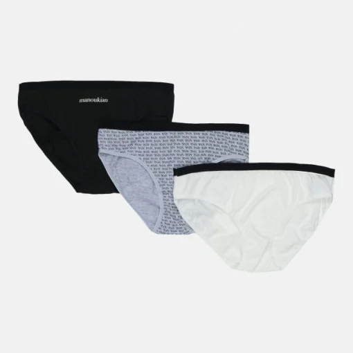 Труси Manoukian SLIPS-X3-FEMME сірий, чорний, білий Жін S