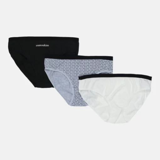 Труси Manoukian SLIPS-X3-FEMME сірий, чорний, білий Жін M