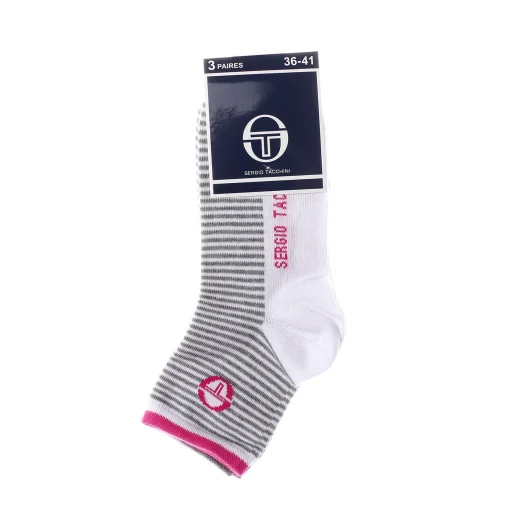 Шкарпетки Sergio Tacchini 3-pack рожевий, білий Жін 36-41