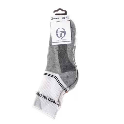 Шкарпетки Sergio Tacchini 3-pack сірий, білий, помаранчевий Уні 36-40