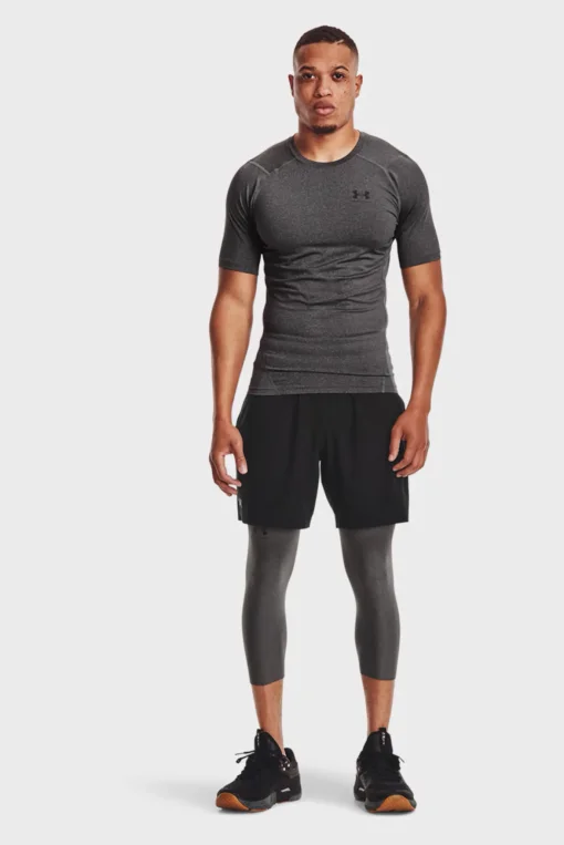 Футболка компресійна Under Armour HG Armour Comp SS Сірий Чол SM
