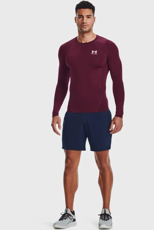 Лонгслів Under Armour HG Armour Comp LS бордовий Чол LG