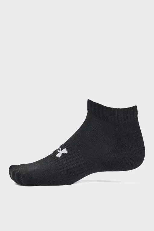 Шкарпетки Under Armour Core Low Cut 3pk чорний, сірий, білий Уні MD