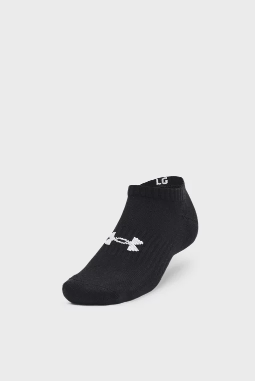 Шкарпетки Under Armour Core No Show 3pk чорний Уні LG