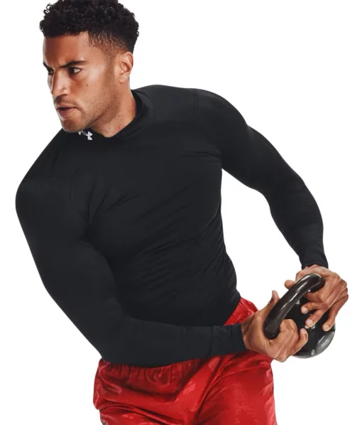 Лонгслів Under Armour HG Armour Comp Mock LS чорний Чол SM