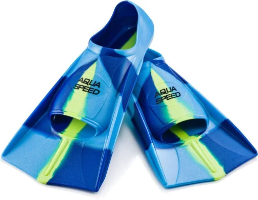 Ласти Aqua Speed TRAINING FINS 7939 синій, блакитний, жовтий Уні 31-32