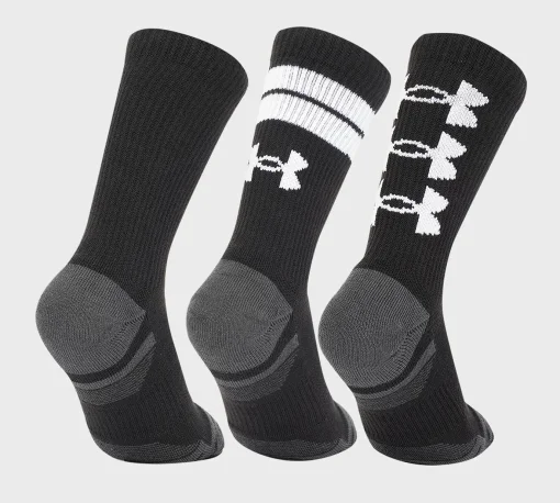 Шкарпетки Under Armour Perf Tech Nov 3pk Crew чорний Уні MD