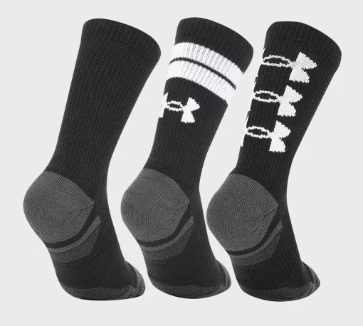 Шкарпетки Under Armour Perf Tech Nov 3pk Crew чорний Уні MD