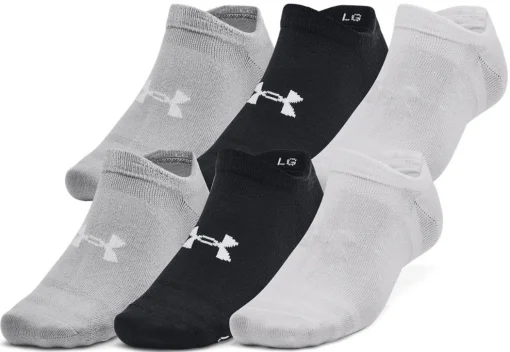 Шкарпетки Under Armour Essential No Show 6pk білий, чорний, сірий Уні SM