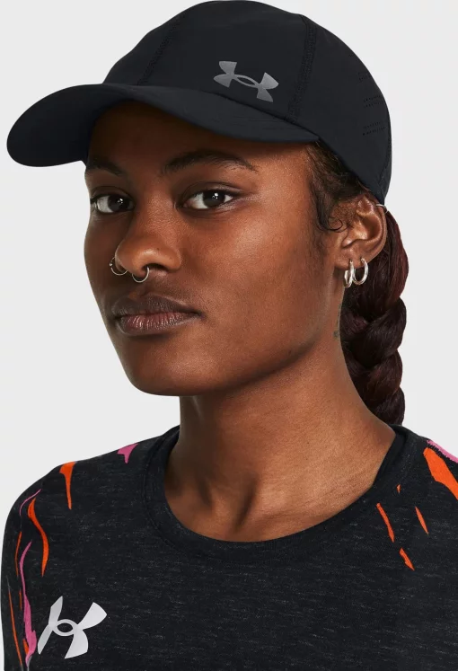 Кепка Under Armour W Iso-chill Launch Adj чорний жіночий One Size (1383478-001)