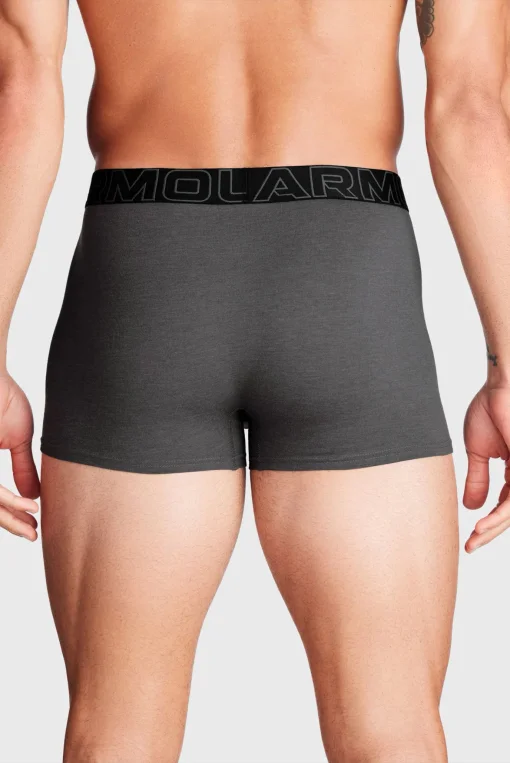 Труси Under Armour PERFORMANCE COTTON - SOLID 3 3PK сірий, червоний, чорний Чол LG