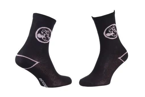 Шкарпетки MINNIE PALE TETE DE MINNIE DE PROFIL чорний, рожевий Діт 35 - 41