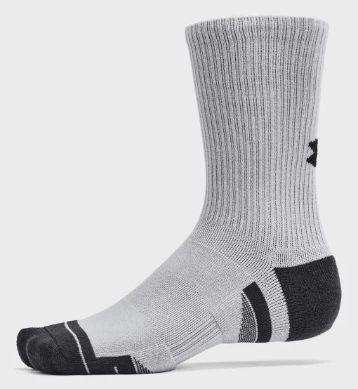 Шкарпетки Under Armour Unisex Perf Tech 6pk Crew чорний, сірий, білий Уні LG