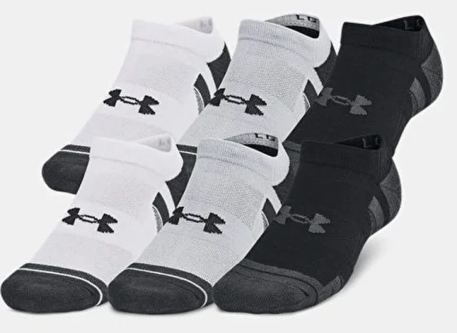 Шкарпетки Under Armour Perf Tech 6pk NS білий, чорний, сірий Уні MD