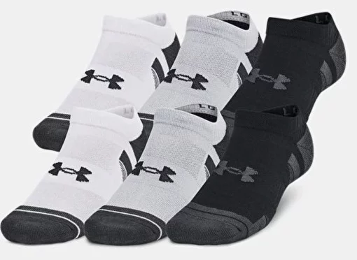 Шкарпетки Under Armour Perf Tech 6pk NS білий, чорний, сірий Уні XL