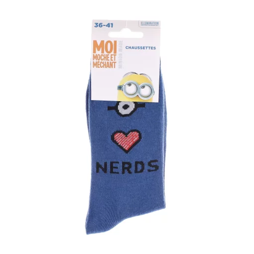 Шкарпетки MinionS COEUR+ OEIL + NERDS джинсовий Діт 36-41