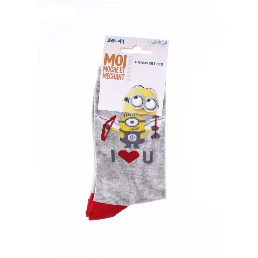 Шкарпетки MinionS Minion + AILES+FLECHES світло-сірий Діт 36-41
