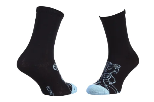 Шкарпетки PRINCESS CENDRILLON чорний, блакитний Діт 36-41