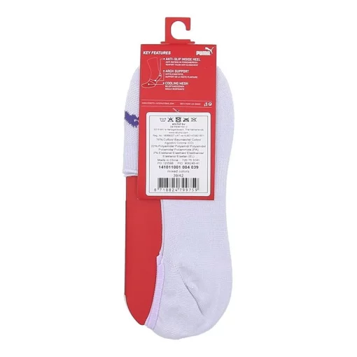 Шкарпетки Puma FOOTIE 2P UNISEX фіолетовий, м'ятний Уні 39-42