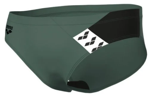 Плавки-сліпи для чоловікі Arena STRIPE SWIM BRIEFS оливкй, чорний Чол 95