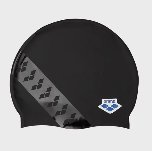 Шапка для плавання Arena TEAM STRIPE CAP чорний Уні OSFM